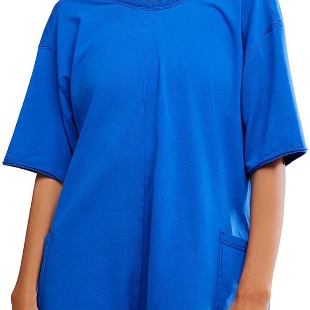 Free People Movement Hot Shot Tee Romper Electric Shock